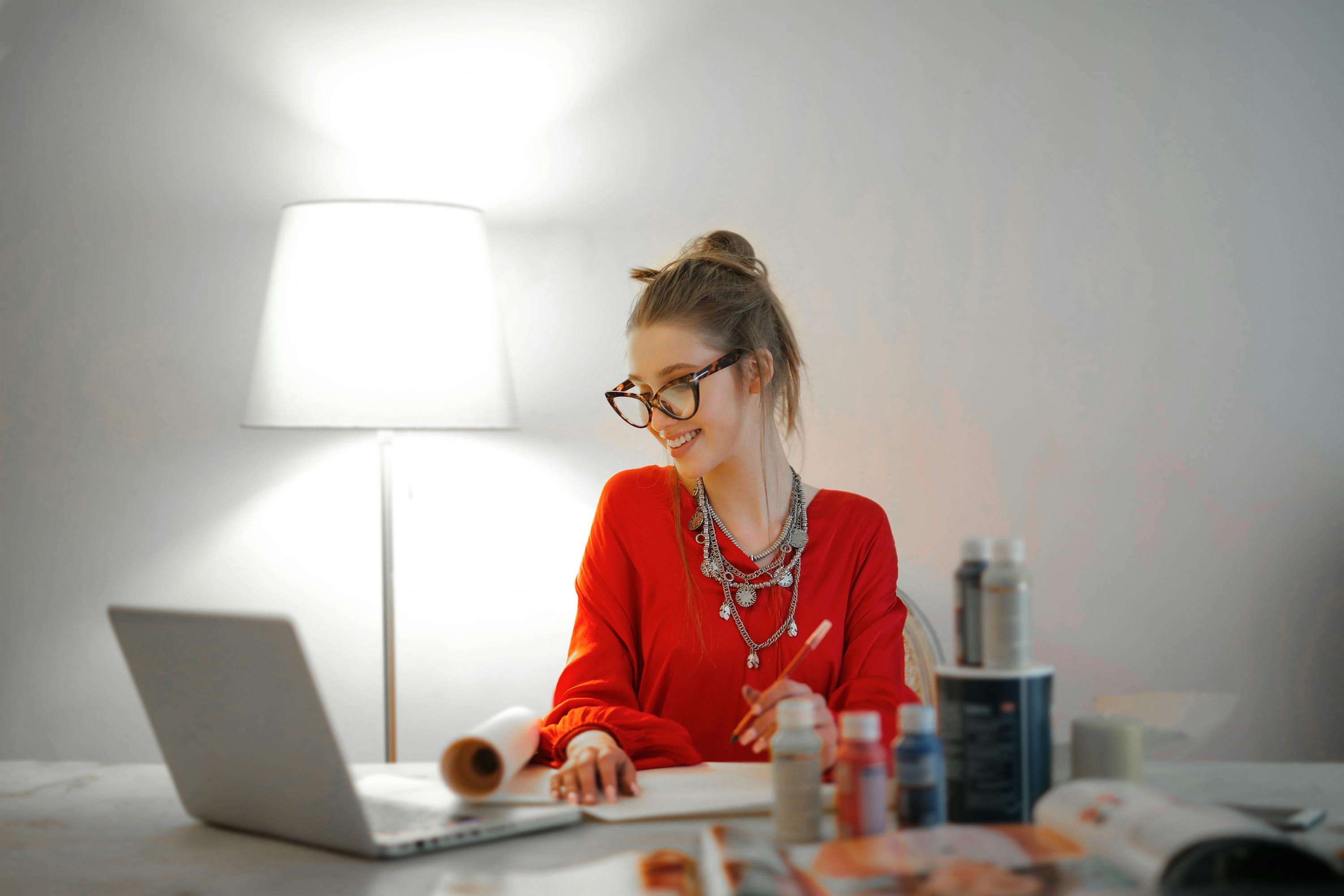 woman-working-in-her-home-office